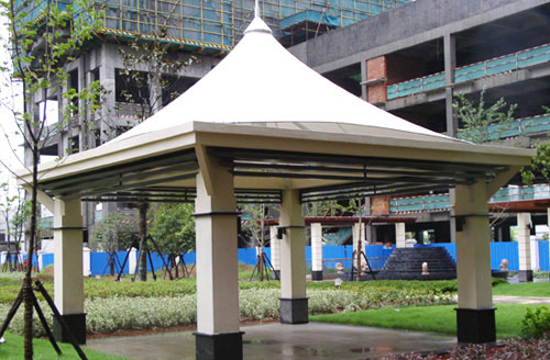 游泳池遮陽膜結(jié)構(gòu)